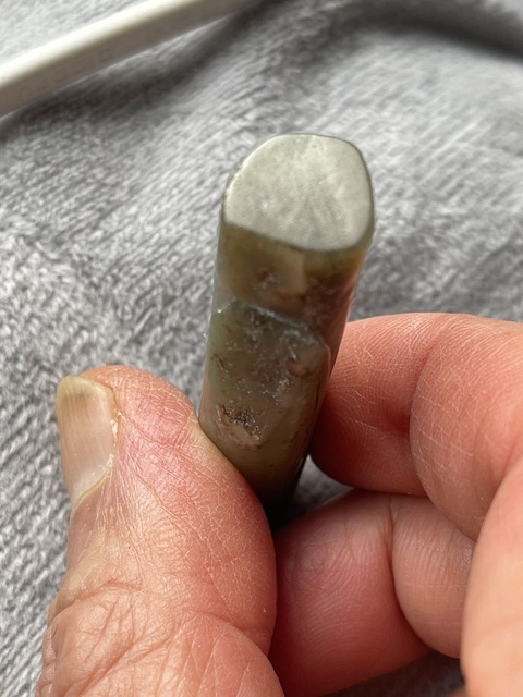 古玩玉器和田玉雕“翁仲”真品鑒賞圖