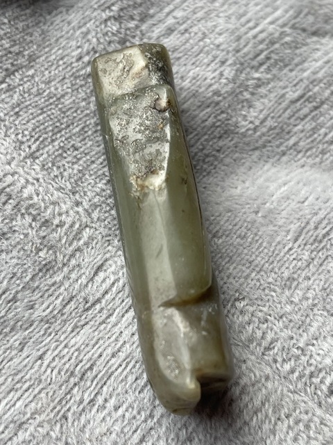 古玩玉器和田玉雕“翁仲”真品鑒賞圖