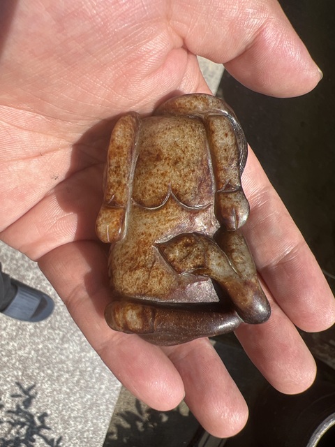 古玩玉器提油仿古“玉牛”擺件真品鑒賞圖