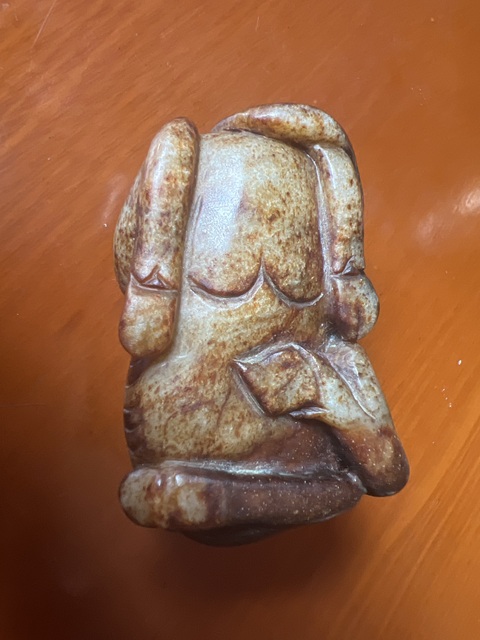 古玩玉器提油仿古“玉牛”擺件真品鑒賞圖