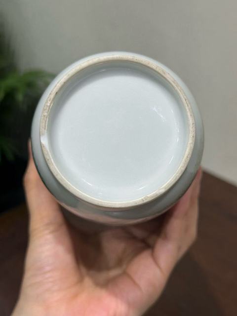 古玩陶瓷粉彩山水通景紋筒瓶真品鑒賞圖