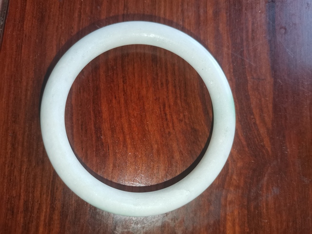 古玩玉器天然翡翠手鐲真品鑒賞圖