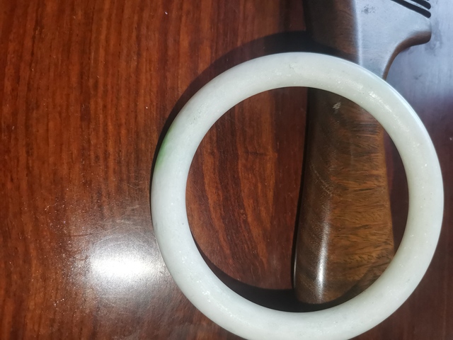 古玩玉器天然翡翠手鐲真品鑒賞圖