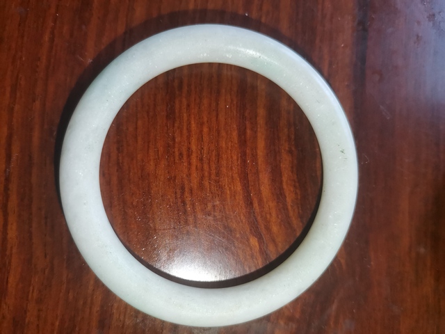 古玩玉器天然翡翠手鐲真品鑒賞圖