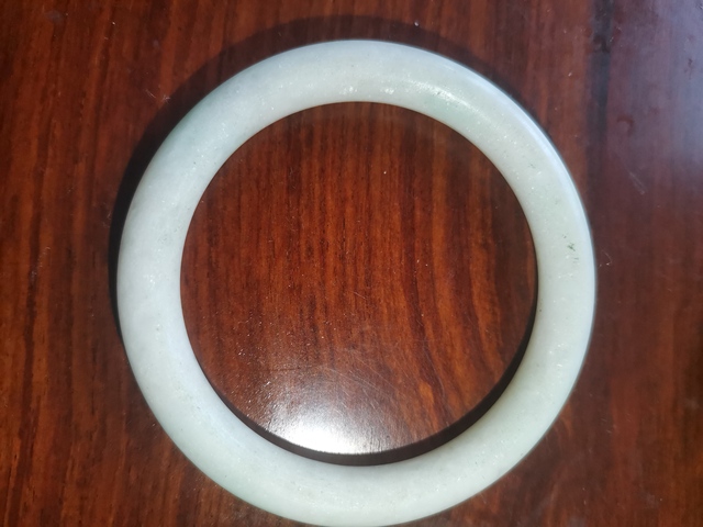 古玩玉器天然翡翠手鐲真品鑒賞圖