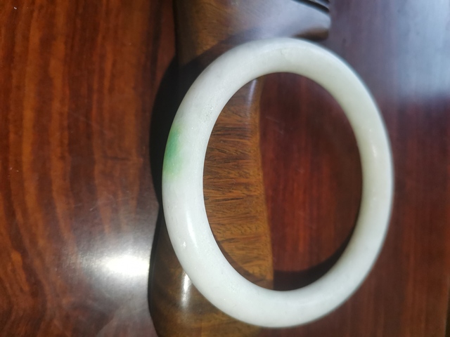 古玩玉器天然翡翠手鐲真品鑒賞圖
