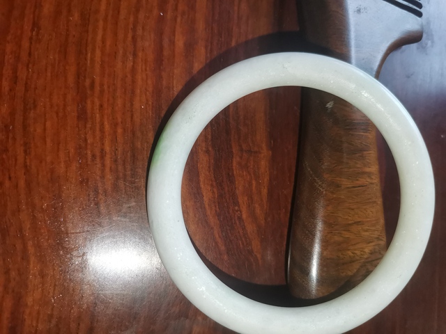 古玩玉器天然翡翠手鐲真品鑒賞圖