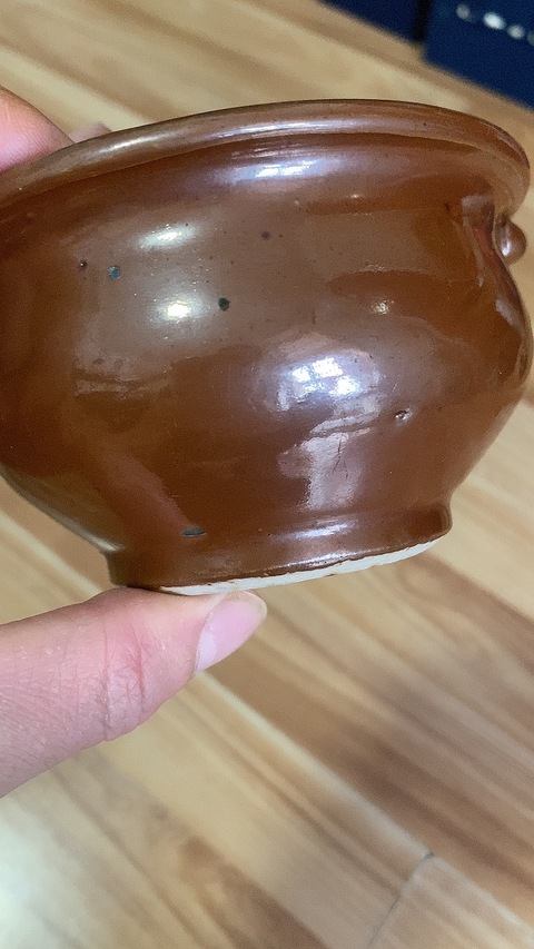 古玩陶瓷紫金釉香爐真品鑒賞圖