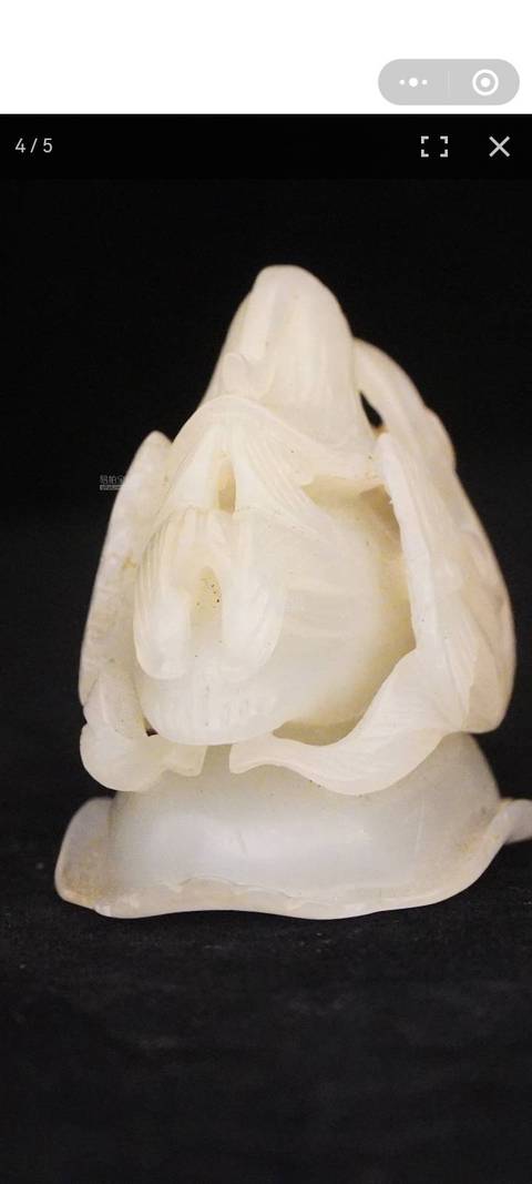 古玩玉器和田玉雕“爐頂”真品鑒賞圖
