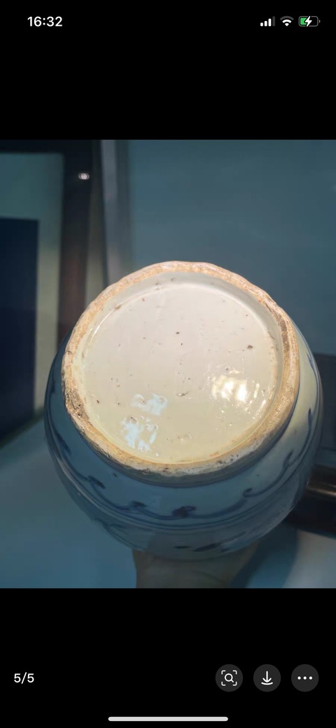 古玩陶瓷青花高仕人物罐真品鑒賞圖