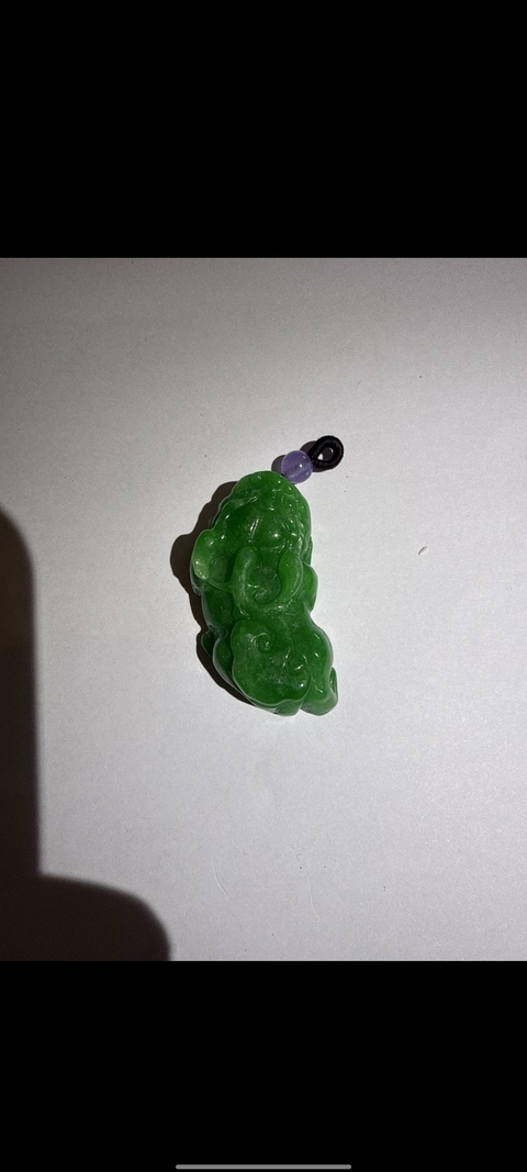古玩玉器天然翡翠貔貅真品鑒賞圖