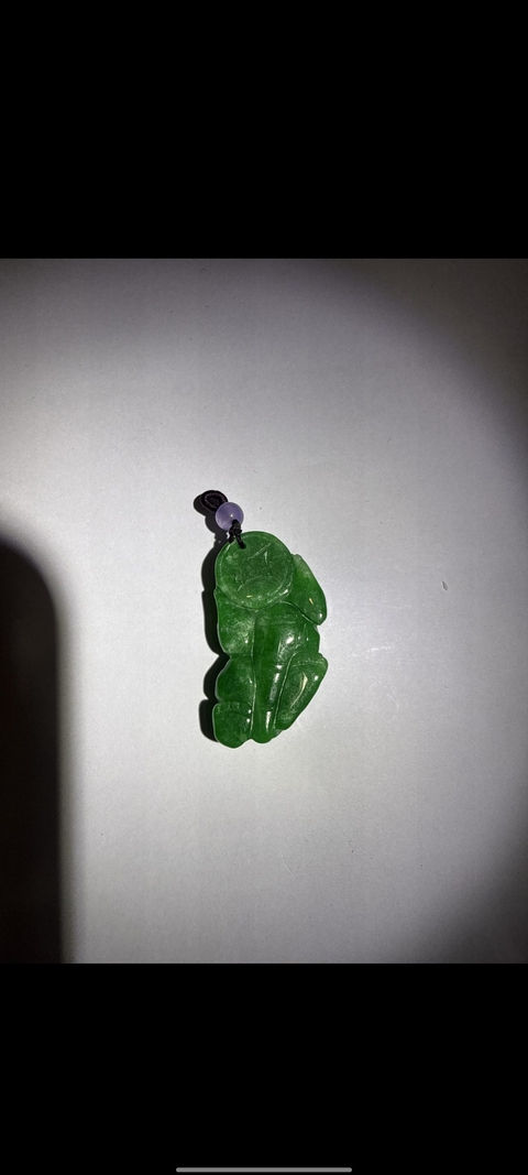 古玩玉器天然翡翠貔貅真品鑒賞圖