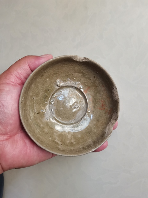 古玩陶瓷越窯青瓷茶盞拍賣，當(dāng)前價(jià)格0元