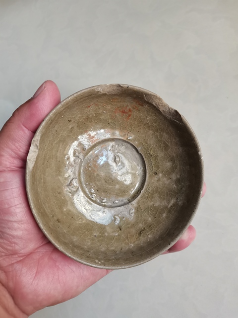古玩陶瓷越窯青瓷茶盞拍賣，當(dāng)前價(jià)格0元