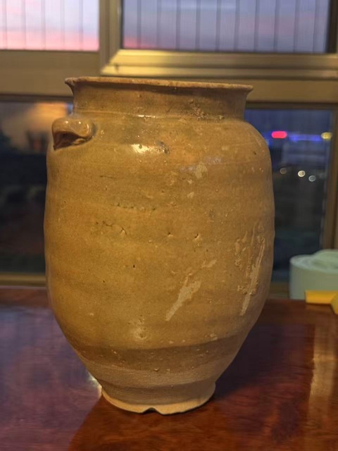 古玩陶瓷青釉雙系罐真品鑒賞圖