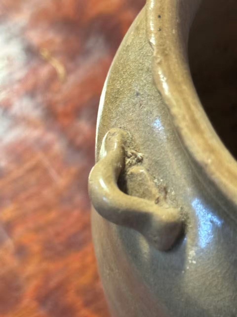 古玩陶瓷青釉雙系罐真品鑒賞圖