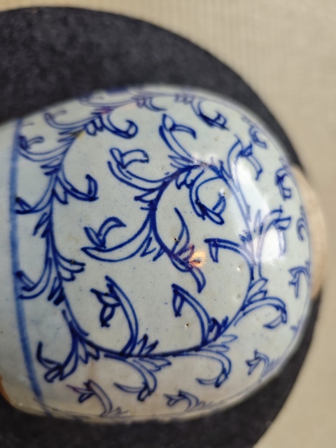 古玩陶瓷青花纏枝喜字紋罐真品鑒賞圖