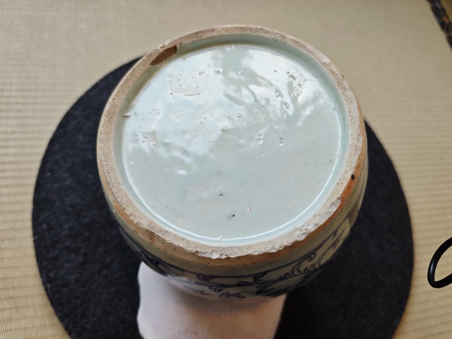 古玩陶瓷青花纏枝喜字紋罐真品鑒賞圖