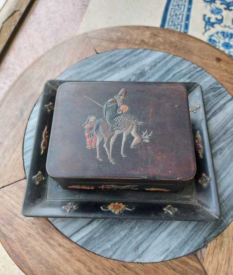 古玩雜項漆盒真品鑒賞圖