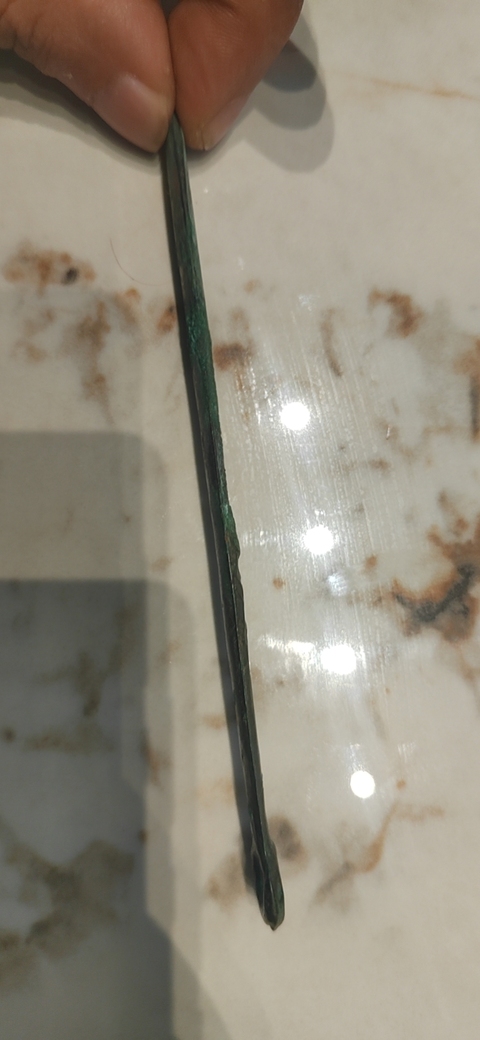 古玩雜項青銅扁刀？真品鑒賞圖