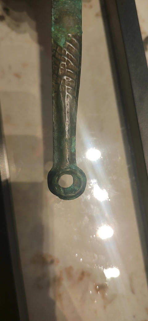古玩雜項青銅扁刀？真品鑒賞圖