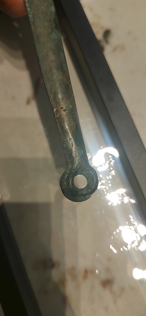 古玩雜項青銅扁刀？真品鑒賞圖