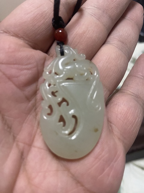 古玩玉器和田玉雕“龍鳳佩”真品鑒賞圖