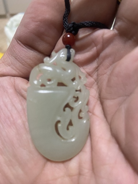 古玩玉器和田玉雕“龍鳳佩”真品鑒賞圖
