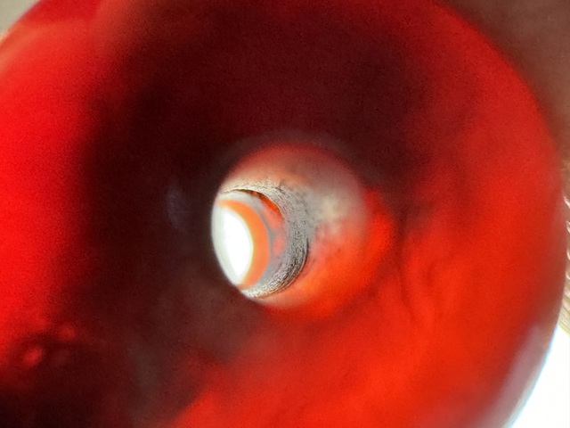 古玩玉器遼平頭瑪瑙珠真品鑒賞圖