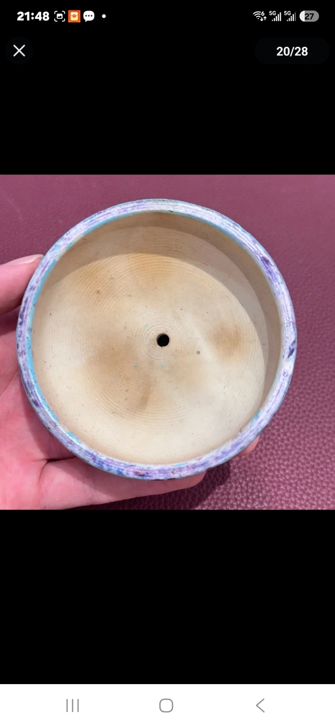古玩陶瓷爐鈞釉描金粉彩人物三足雙耳爐真品鑒賞圖