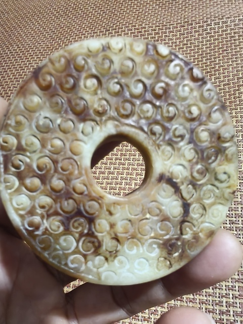 古玩玉器仿古玉璧真品鑒賞圖