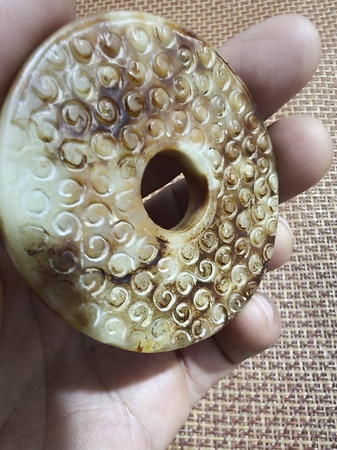 古玩玉器仿古玉璧真品鑒賞圖