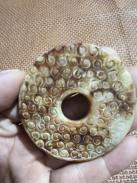 古玩玉器仿古玉璧真品鑒賞圖