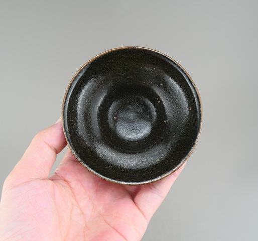 古玩陶瓷精品:南宋吉州窯黑釉茶盞(黑美人)拍賣,當前價格103元