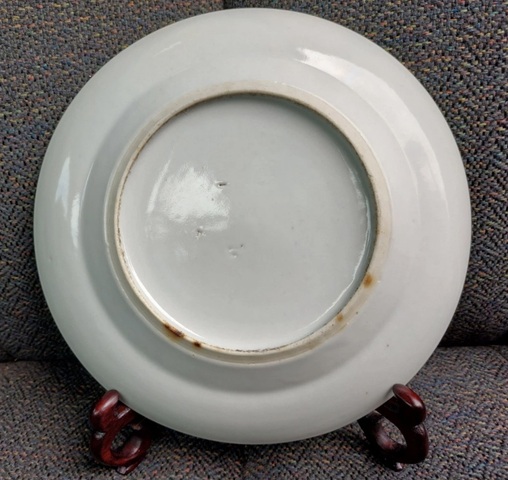 古玩陶瓷粉彩盤真品鑒賞圖