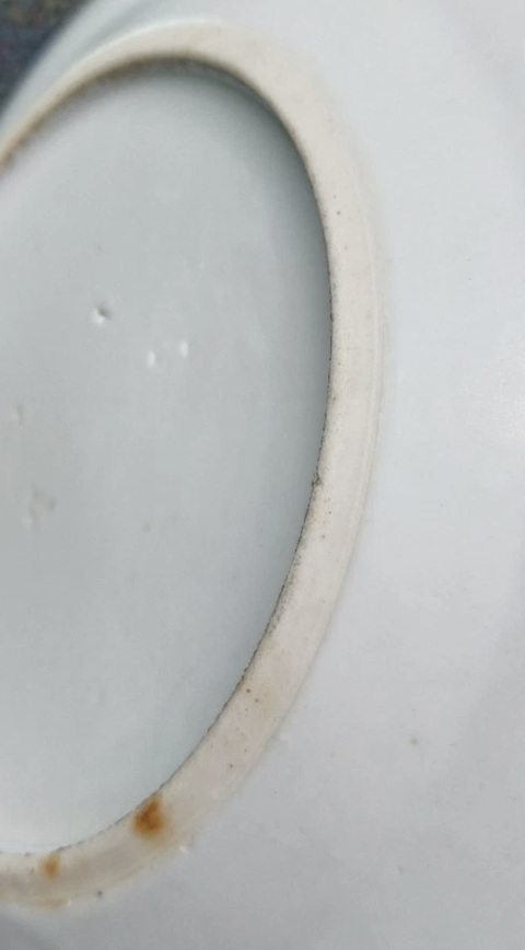 古玩陶瓷粉彩盤真品鑒賞圖