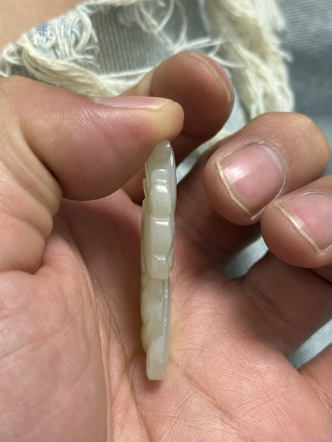 古玩玉器童子花片真品鑒賞圖
