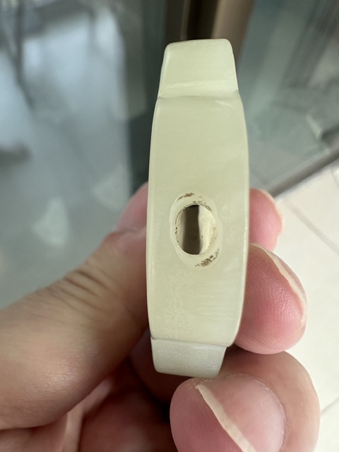 古玩玉器和田玉香囊掛件真品鑒賞圖