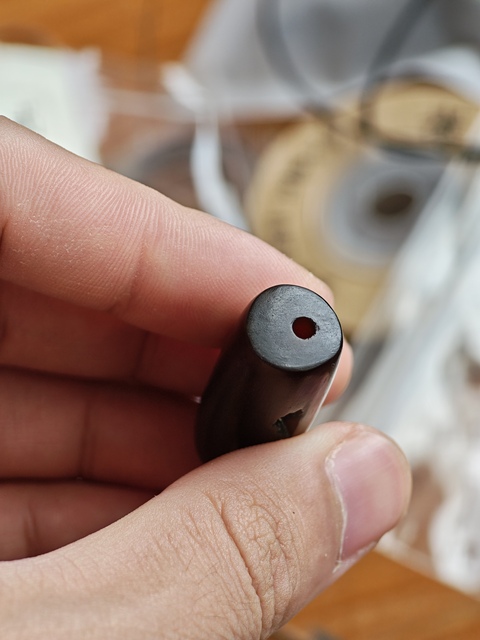 古玩玉器瑪瑙管珠真品鑒賞圖