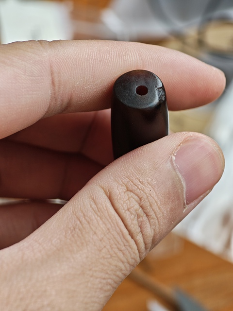 古玩玉器瑪瑙管珠真品鑒賞圖