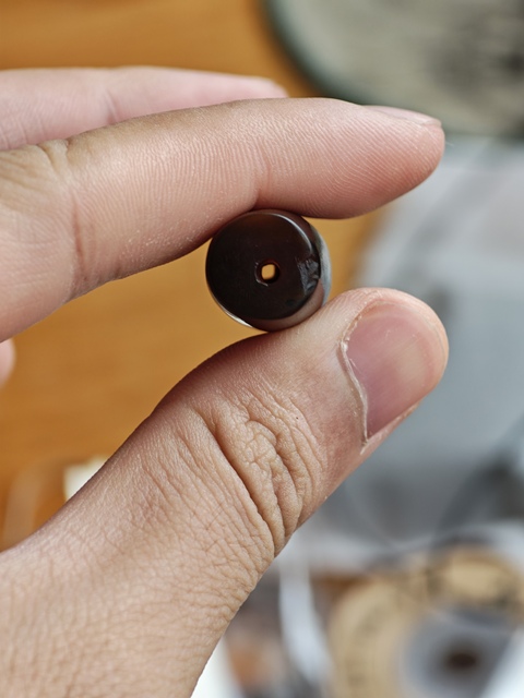 古玩玉器瑪瑙管珠真品鑒賞圖