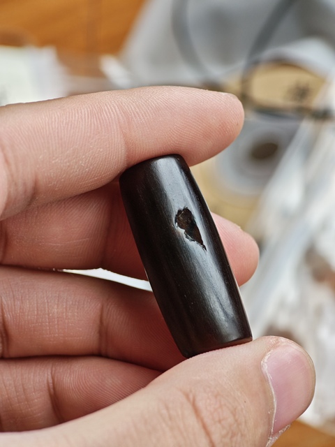 古玩玉器瑪瑙管珠真品鑒賞圖