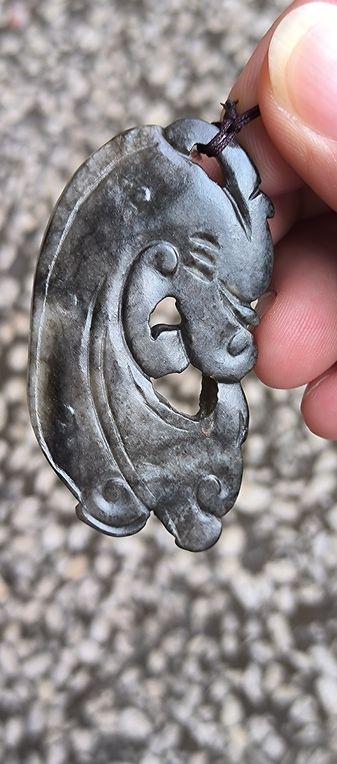 古玩玉器仿古做舊玉龍型件真品鑒賞圖