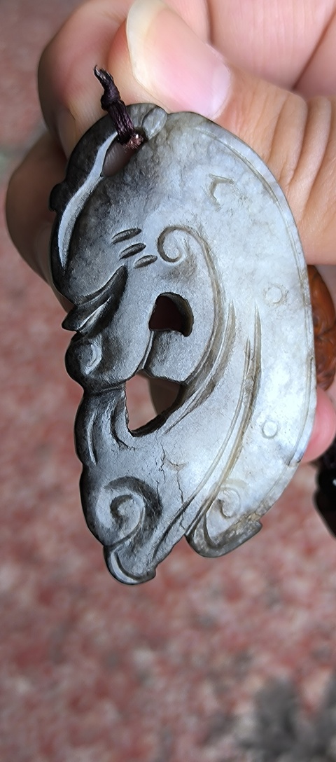 古玩玉器仿古做舊玉龍型件真品鑒賞圖