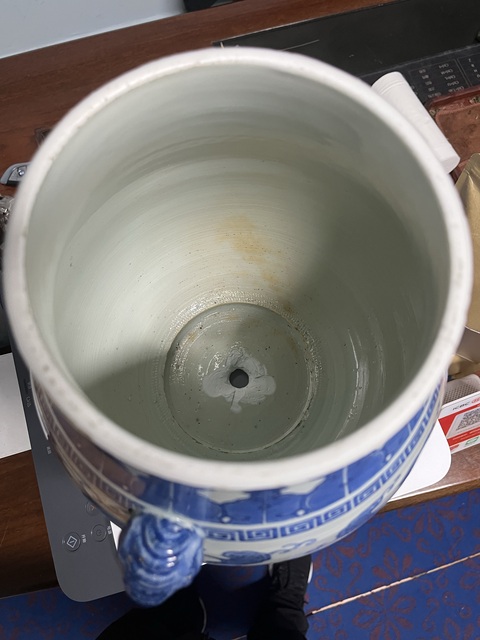 古玩陶瓷龍紋象耳尊真品鑒賞圖