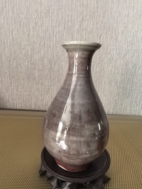 古玩陶瓷豇豆紅釉玉壺春瓶拍賣，當前價格5880元