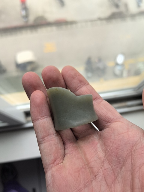 古玩玉器和田玉雕“素紋扳指”真品鑒賞圖