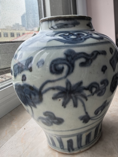 古玩陶瓷青花罐真品鑒賞圖