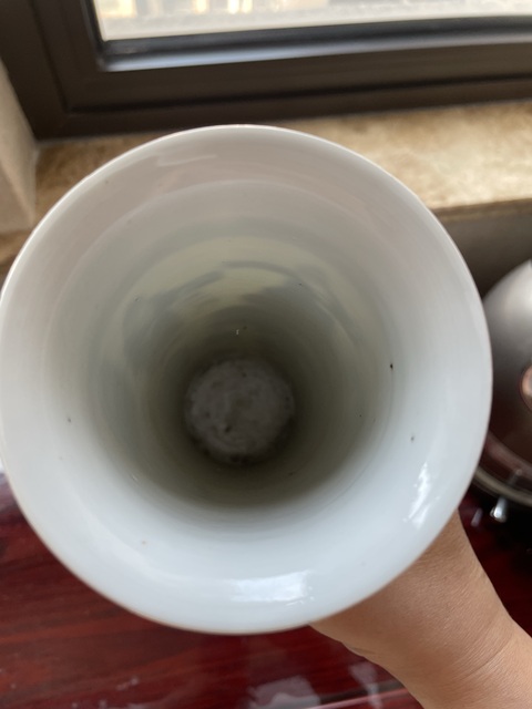 古玩陶瓷光緒·青花市井人物紋花觚 真品鑒賞圖