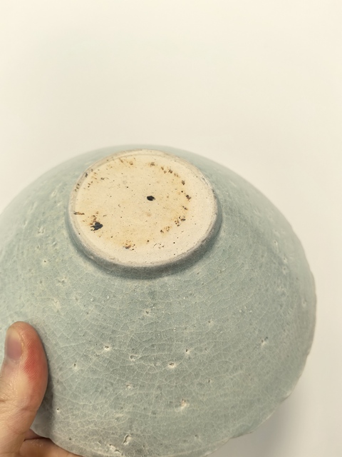 古玩陶瓷湖田窯刻花葵口碗真品鑒賞圖